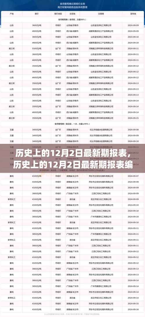 历史上的12月2日最新期报表编制指南,初学者与进阶用户必备