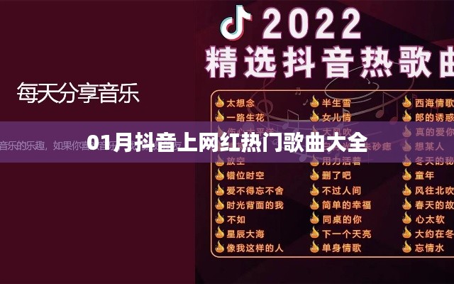 抖音热门网红歌曲一月盘点