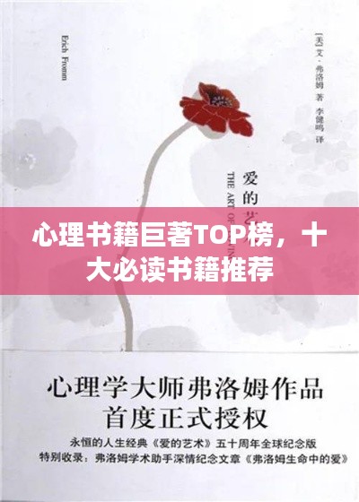 心理书籍巨著TOP榜,十大必读书籍推荐
