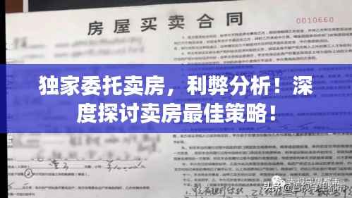独家委托卖房，利弊分析！深度探讨卖房最佳策略！