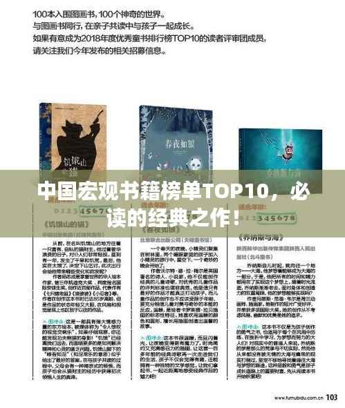 中国宏观书籍榜单TOP10,必读的经典之作!