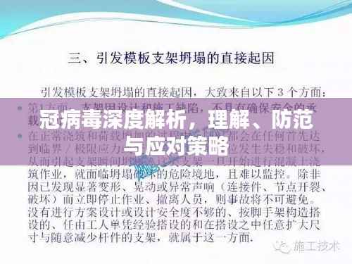 冠病毒深度解析,理解、防范与应对策略